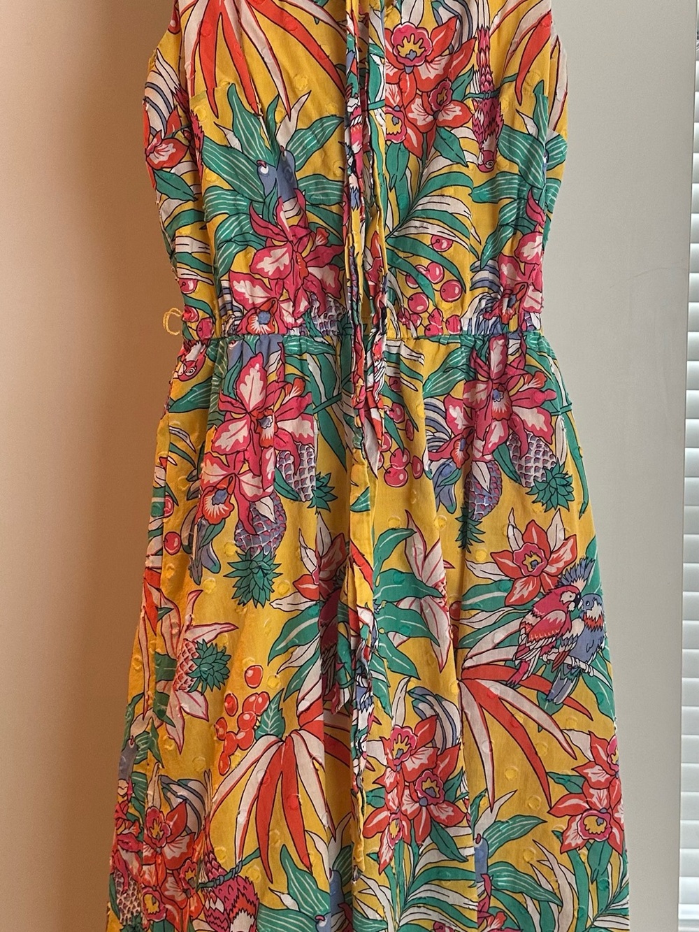 Talbots Yellow Floral Ruffled Sundress - Picture 3 of 6